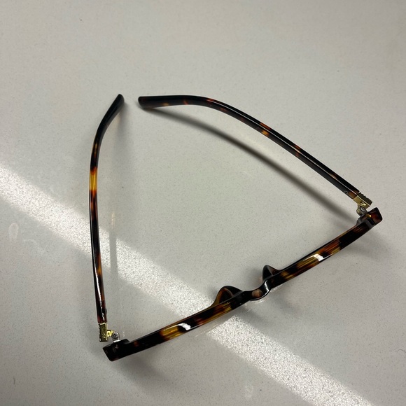 Oval Small Frame Retro Plain Eyeglasses - Picture 8 of 9